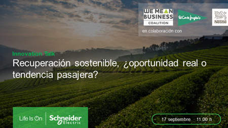 La recuperación sostenible del Retail, la Alimentación y las bebidas protagonistas de la próxima Innovation Talk de Schneider Electric